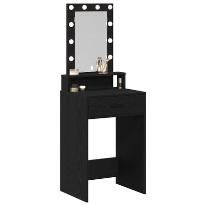 Schminktisch mit Spiegel Schwarz 50 x 41 x 140 cm Holzwerkstoff