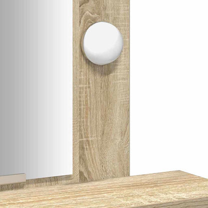 Schminktisch mit Speicher Braun 50 x 41 x 140 cm Holzwerkstoff