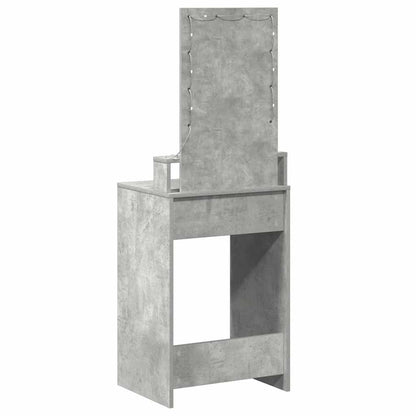 Schminktisch mit Schubladen Grau 50 x 41 x 140 cm Holzwerkstoff