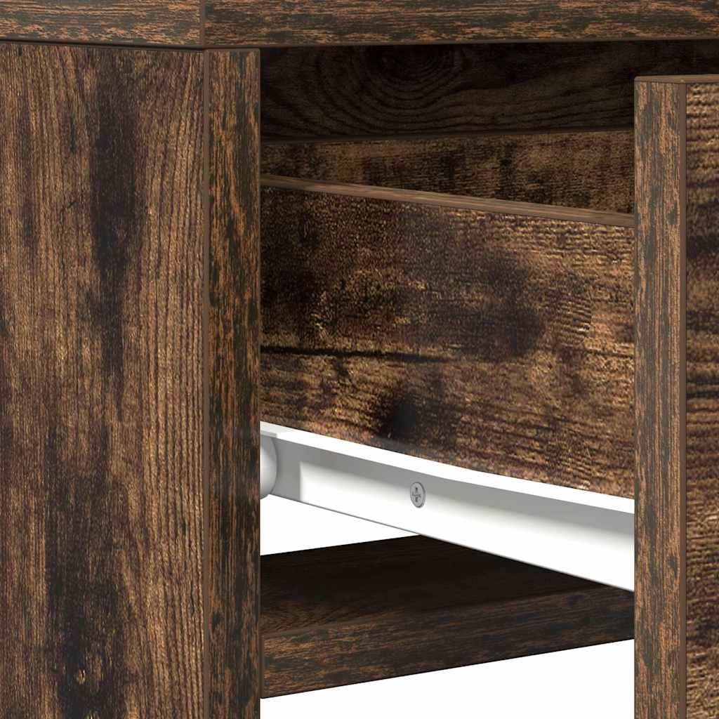 Schminktisch mit Speicher Braun 50 x 41 x 140 cm Holzwerkstoff
