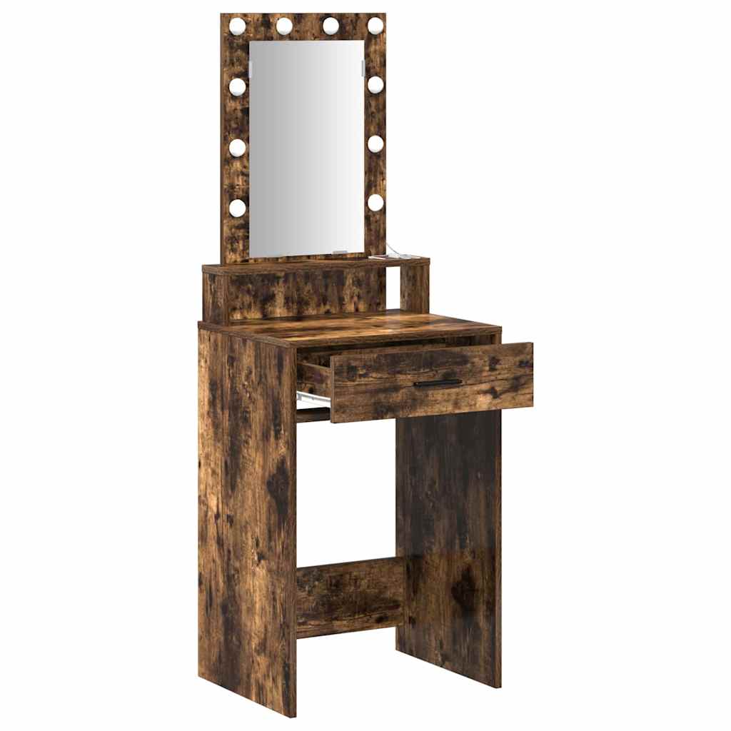 Schminktisch mit Speicher Braun 50 x 41 x 140 cm Holzwerkstoff