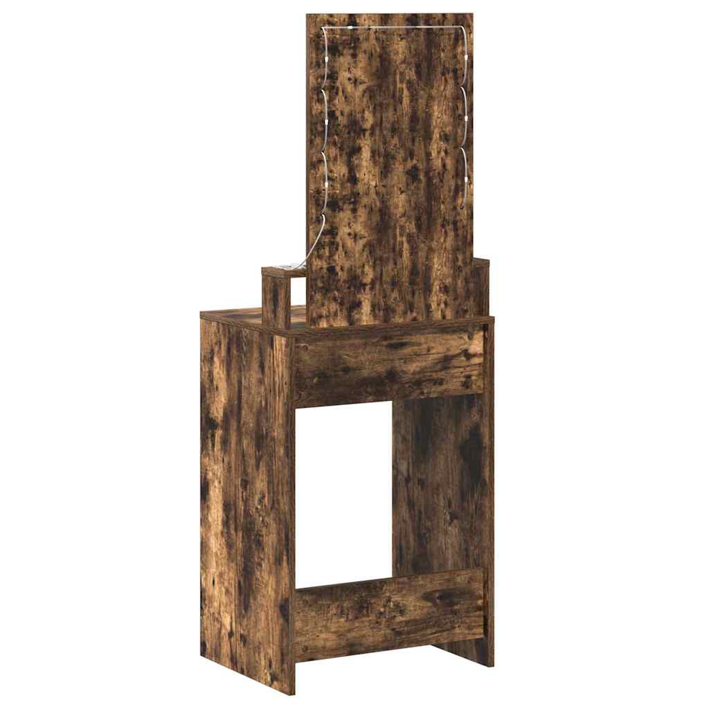 Schminktisch mit Speicher Braun 50 x 41 x 140 cm Holzwerkstoff
