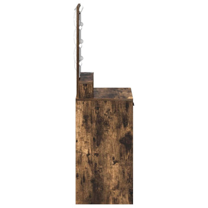 Schminktisch mit Speicher Braun 50 x 41 x 140 cm Holzwerkstoff