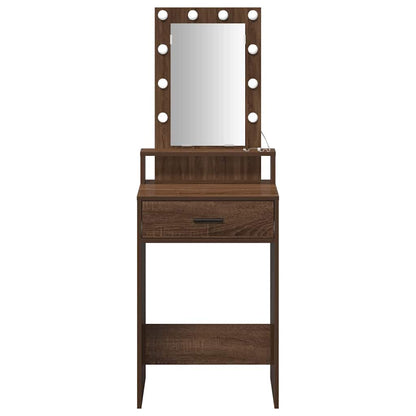 Schminktisch mit Speicher Braun 50 x 41 x 140 cm Holzwerkstoff