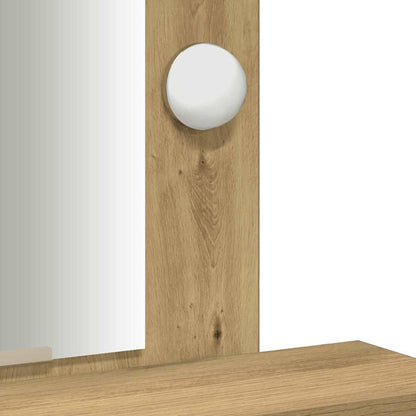 Schminktisch mit Speicher Braun 50 x 41 x 140 cm Holzwerkstoff
