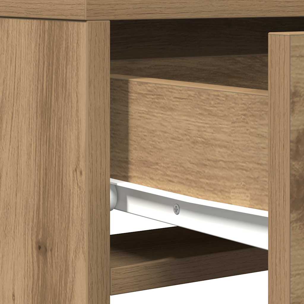Schminktisch mit Speicher Braun 50 x 41 x 140 cm Holzwerkstoff