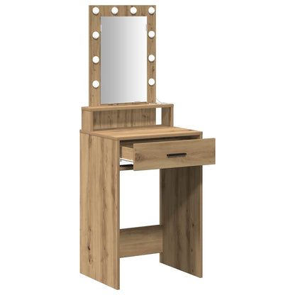 Schminktisch mit Speicher Braun 50 x 41 x 140 cm Holzwerkstoff
