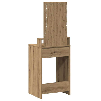 Schminktisch mit Speicher Braun 50 x 41 x 140 cm Holzwerkstoff