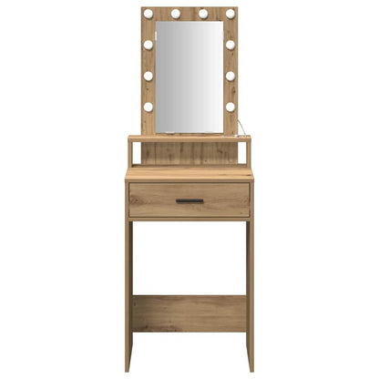 Schminktisch mit Speicher Braun 50 x 41 x 140 cm Holzwerkstoff