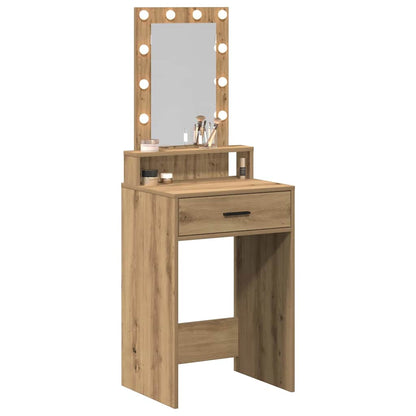 Schminktisch mit Speicher Braun 50 x 41 x 140 cm Holzwerkstoff