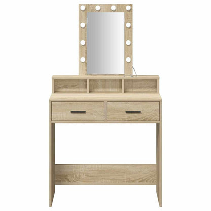 Schminktisch mit Speicher Braun 79 x 41 x 140 cm Holzwerkstoff