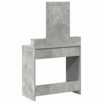 Schminktisch mit Schubladen Grau 79 x 41 x 140 cm Holzwerkstoff