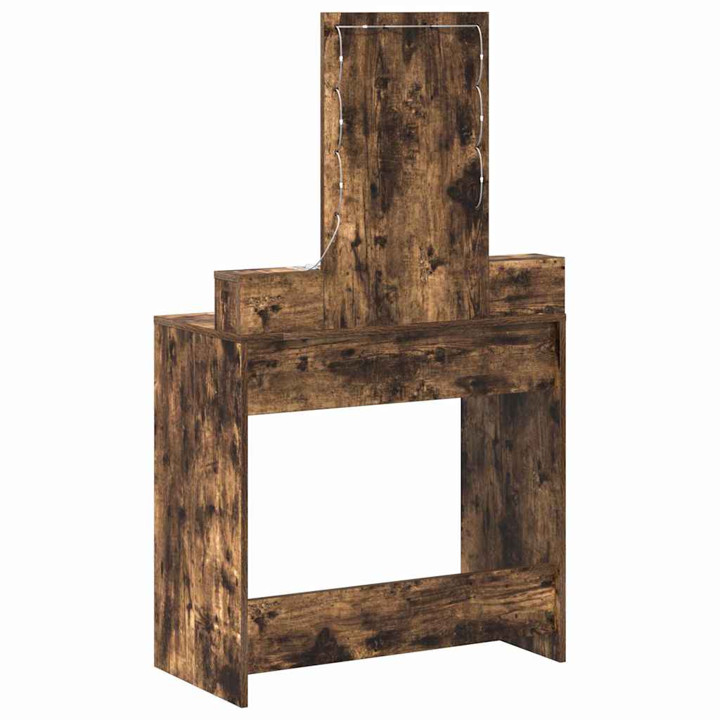 Schminktisch mit Speicher Braun 79 x 41 x 140 cm Holzwerkstoff