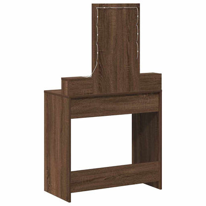 Schminktisch mit Speicher Braun 79 x 41 x 140 cm Holzwerkstoff
