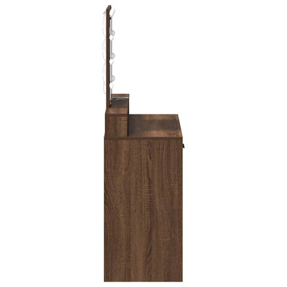Schminktisch mit Speicher Braun 79 x 41 x 140 cm Holzwerkstoff