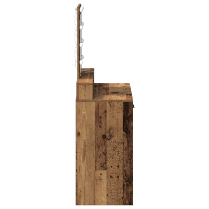 Schminktisch mit Speicher Braun 79 x 41 x 140 cm Holzwerkstoff
