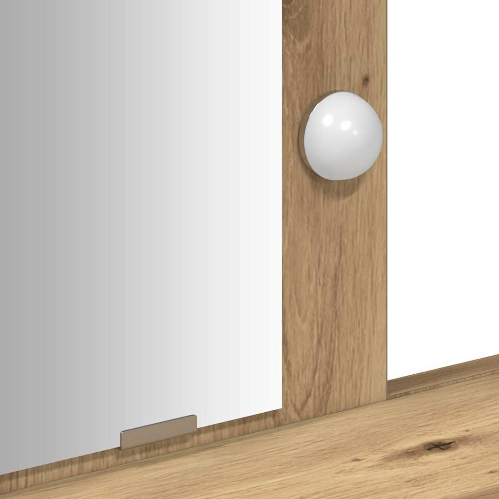 Schminktisch mit Speicher Braun 79 x 41 x 140 cm Holzwerkstoff