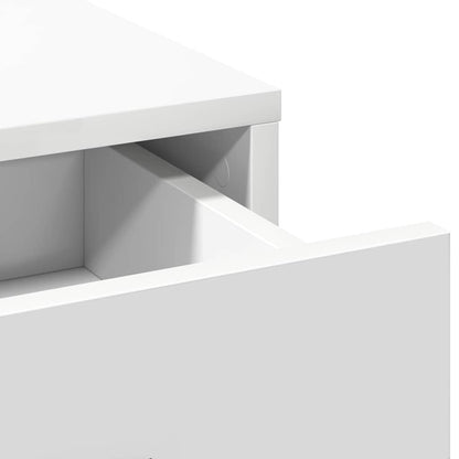 Schminktisch mit Speicher Weiß 100 x 41 x 140 cm Holzwerkstoff