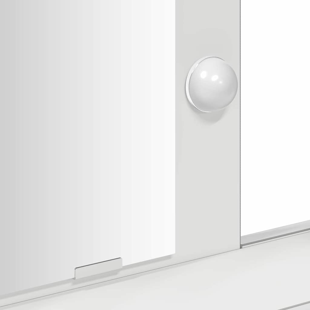 Schminktisch mit Speicher Weiß 100 x 41 x 140 cm Holzwerkstoff