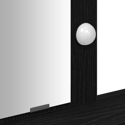 Schminktisch Schwarz 100 x 41 x 140 cm Holzwerkstoff