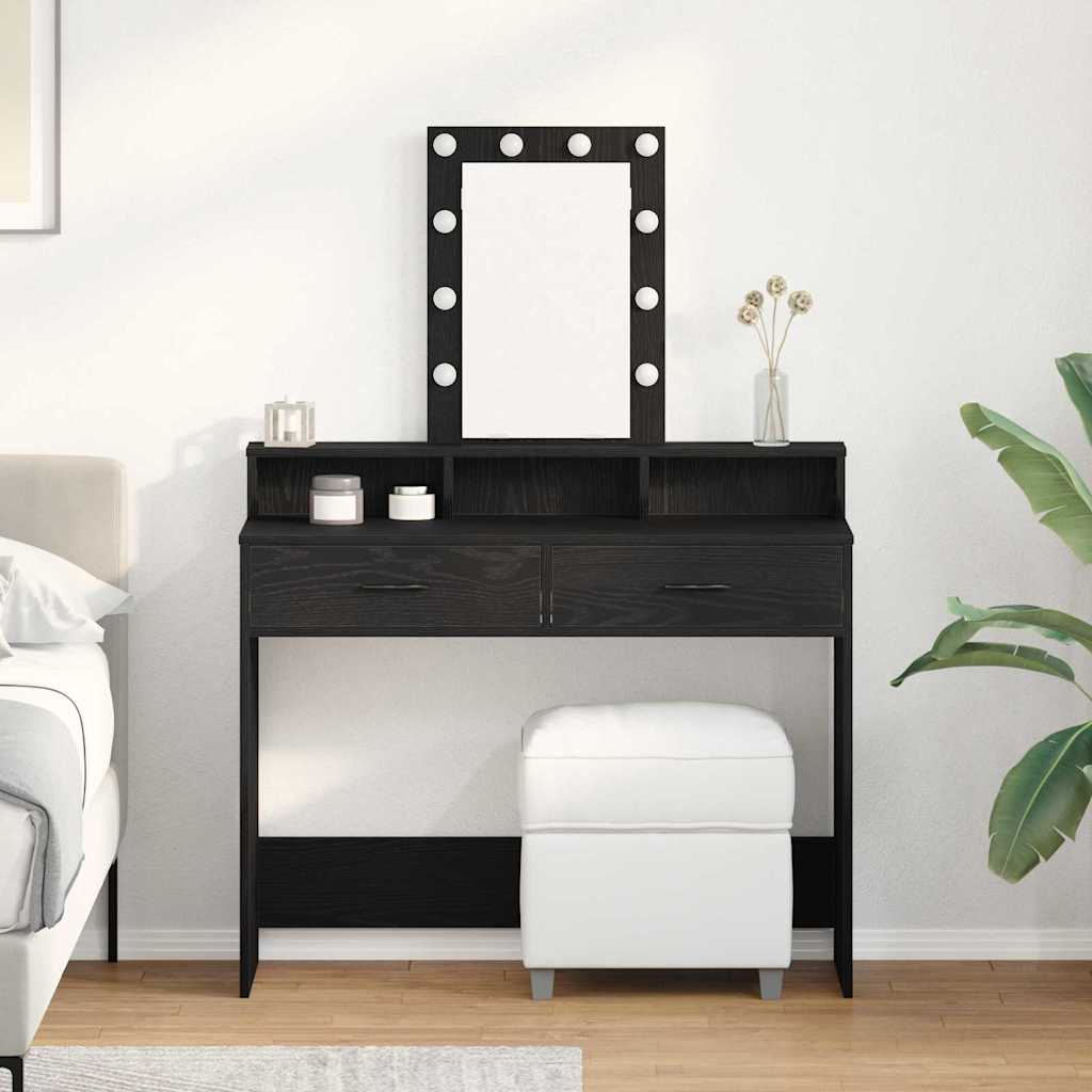 Schminktisch Schwarz 100 x 41 x 140 cm Holzwerkstoff