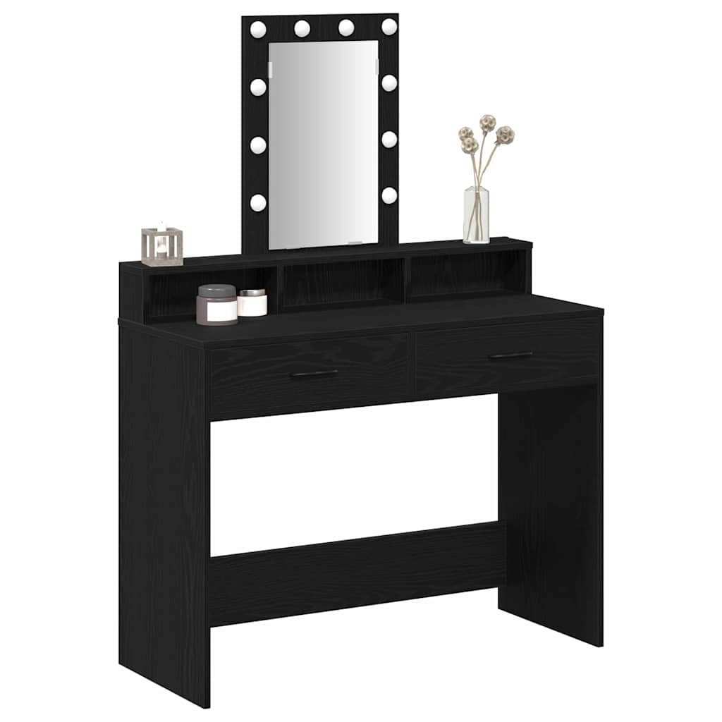 Schminktisch Schwarz 100 x 41 x 140 cm Holzwerkstoff