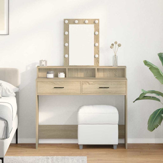 Schminktisch mit Speicher Braun 100 x 41 x 140 cm Holzwerkstoff
