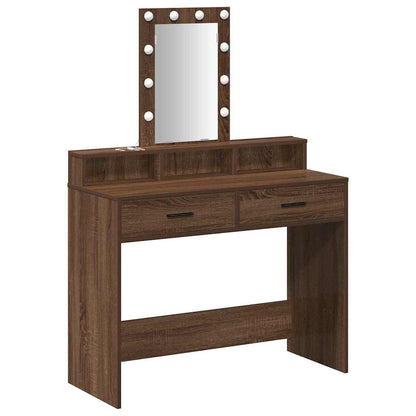 Schminktisch mit Speicher Braun 100 x 41 x 140 cm Holzwerkstoff