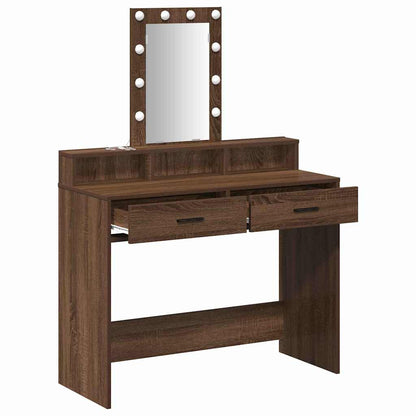 Schminktisch mit Speicher Braun 100 x 41 x 140 cm Holzwerkstoff