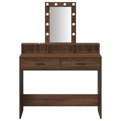 Schminktisch mit Speicher Braun 100 x 41 x 140 cm Holzwerkstoff