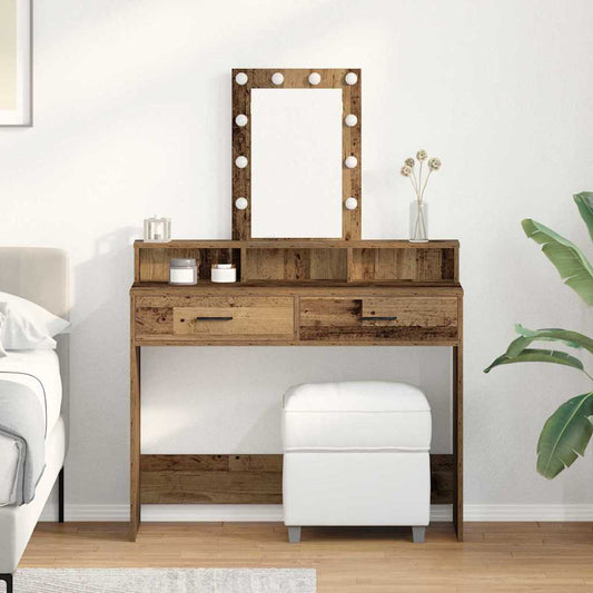 Schminktisch mit Speicher Braun 100 x 41 x 140 cm Holzwerkstoff