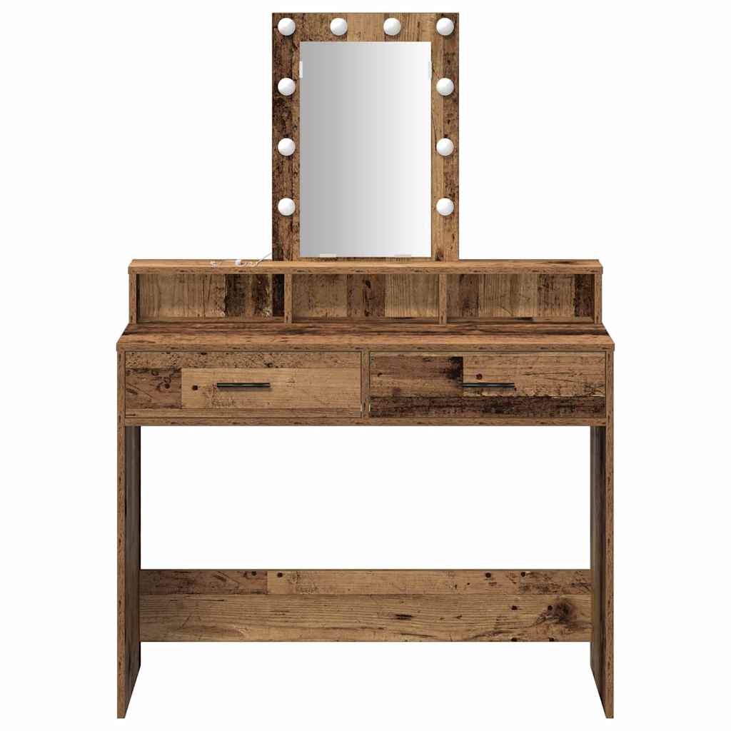 Schminktisch mit Speicher Braun 100 x 41 x 140 cm Holzwerkstoff