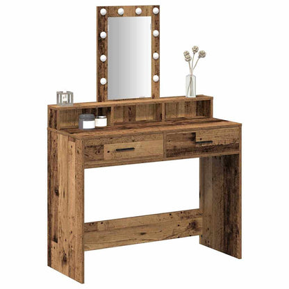 Schminktisch mit Speicher Braun 100 x 41 x 140 cm Holzwerkstoff