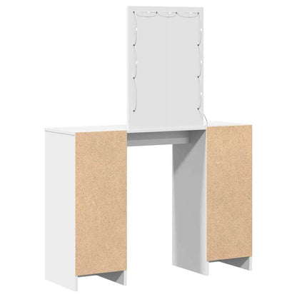 Schminktisch mit Speicher Weiß 102 x 33 x 135 cm Holzwerkstoff