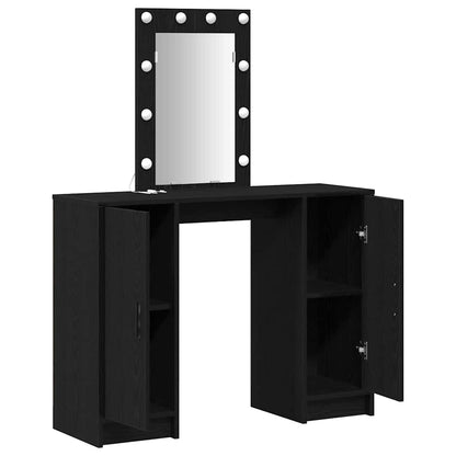 Schminktisch mit Tür Schwarz 102 x 33 x 135 cm Holzwerkstoff