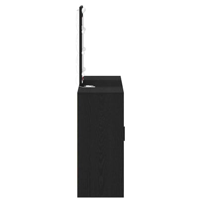 Schminktisch mit Tür Schwarz 102 x 33 x 135 cm Holzwerkstoff
