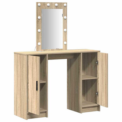 Schminktisch mit Speicher Braun 102 x 33 x 135 cm Holzwerkstoff