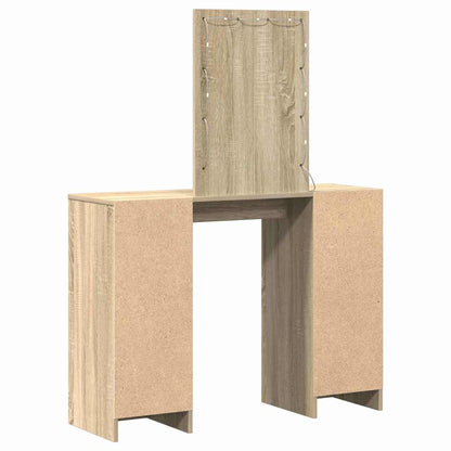 Schminktisch mit Speicher Braun 102 x 33 x 135 cm Holzwerkstoff