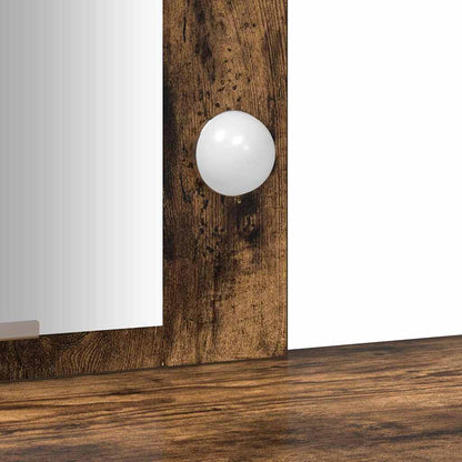 Schminktisch mit Speicher Braun 102 x 33 x 135 cm Holzwerkstoff