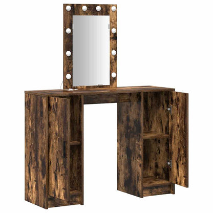 Schminktisch mit Speicher Braun 102 x 33 x 135 cm Holzwerkstoff