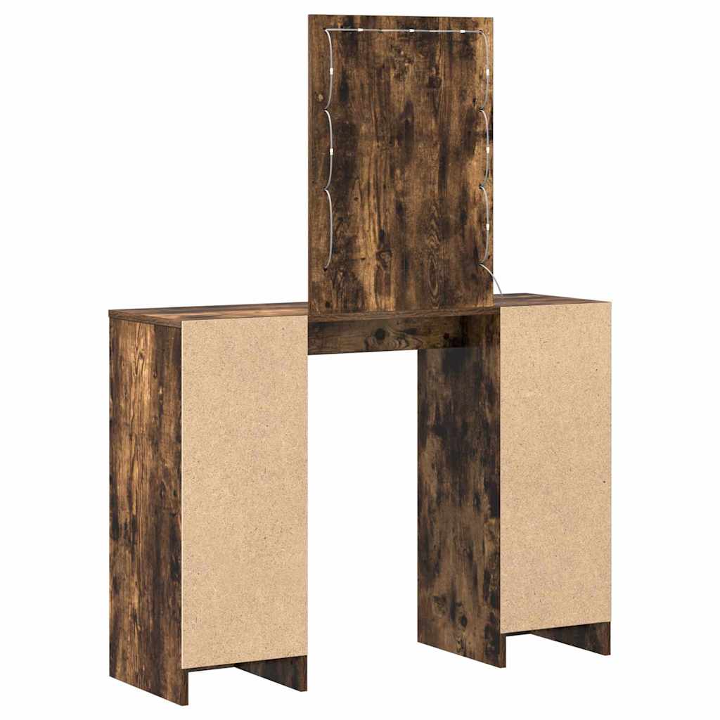 Schminktisch mit Speicher Braun 102 x 33 x 135 cm Holzwerkstoff