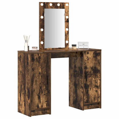 Schminktisch mit Speicher Braun 102 x 33 x 135 cm Holzwerkstoff