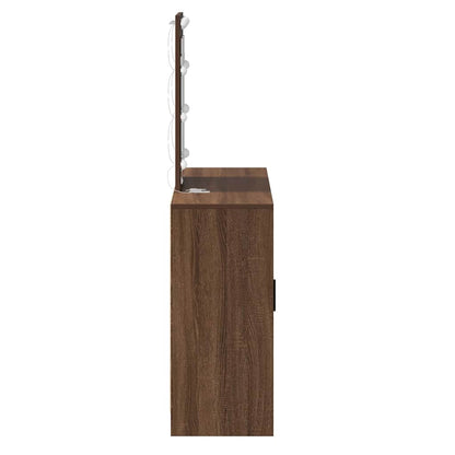 Schminktisch mit Speicher Braun 102 x 33 x 135 cm Holzwerkstoff