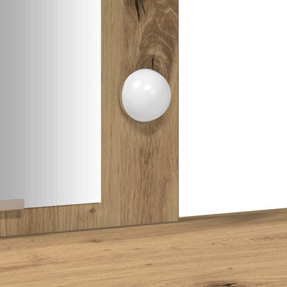 Schminktisch mit Speicher Braun 102 x 33 x 135 cm Holzwerkstoff