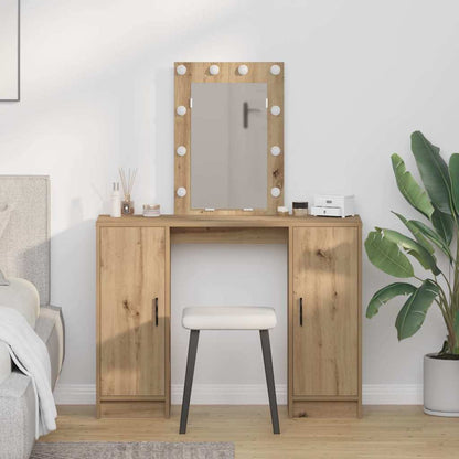 Schminktisch mit Speicher Braun 102 x 33 x 135 cm Holzwerkstoff