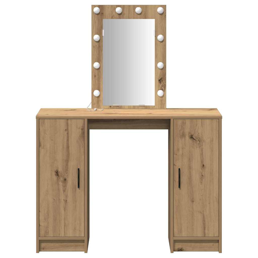Schminktisch mit Speicher Braun 102 x 33 x 135 cm Holzwerkstoff