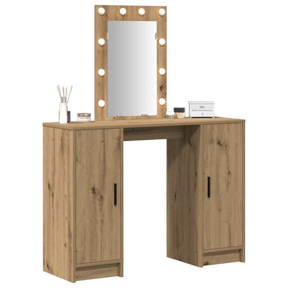 Schminktisch mit Speicher Braun 102 x 33 x 135 cm Holzwerkstoff