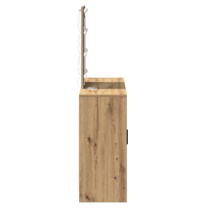 Schminktisch mit Speicher Braun 102 x 33 x 135 cm Holzwerkstoff