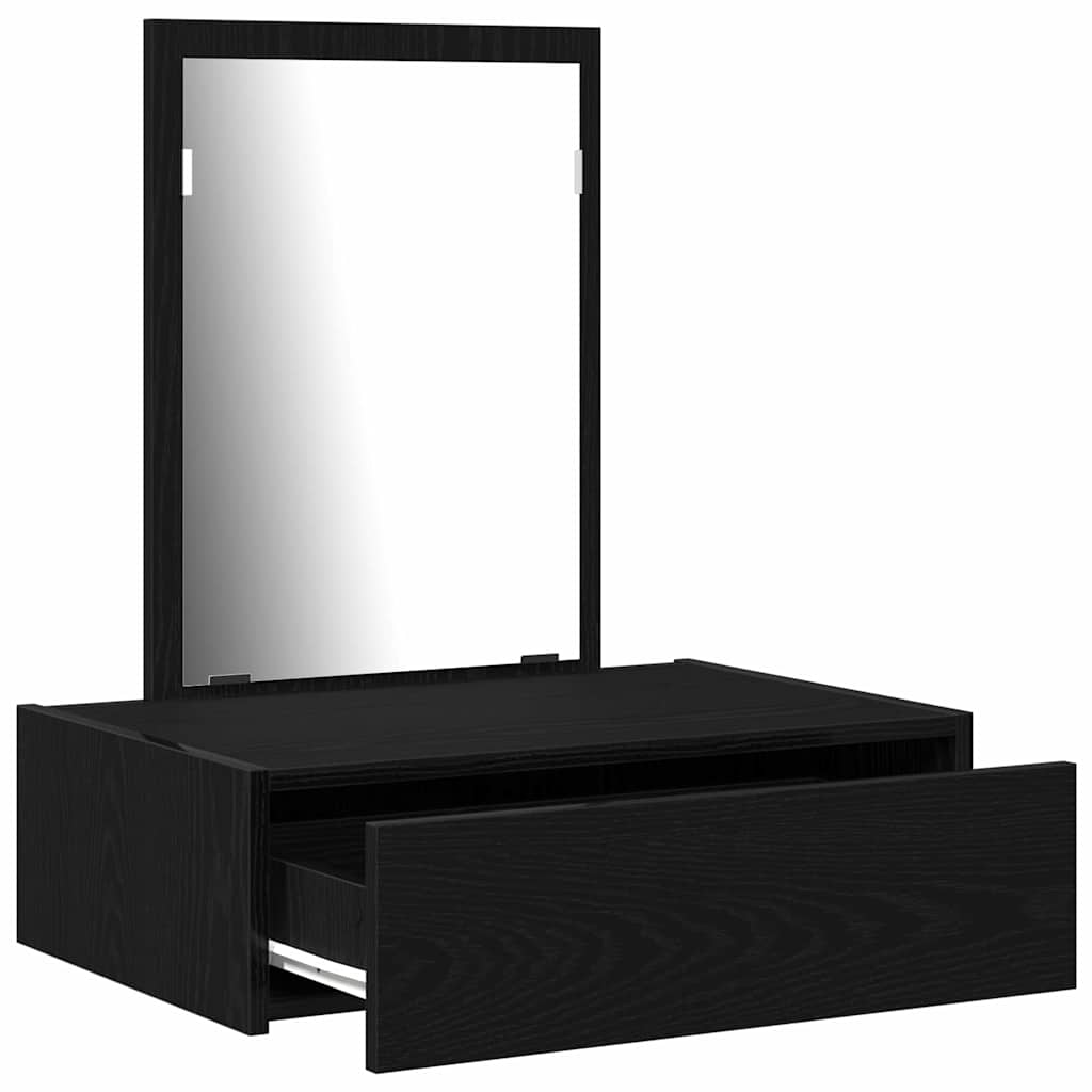 Schminktisch mit Speicher Schwarz 60 x 40 x 70 cm Holzwerkstoff