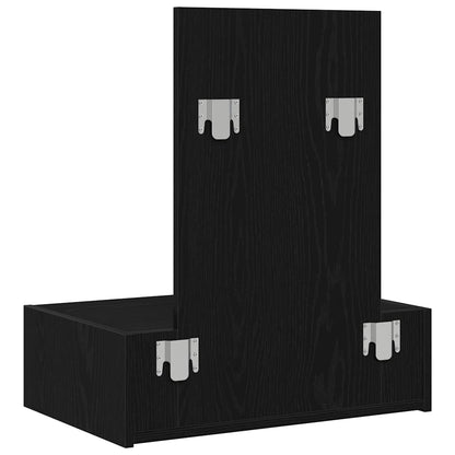 Schminktisch mit Speicher Schwarz 60 x 40 x 70 cm Holzwerkstoff